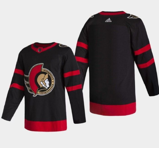 Men's Ottawa Senators Blank 2021 Black Stitched Home Jersey